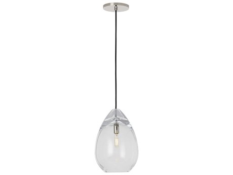 Visual Comfort Modern Alina 1-Light Polished Nickel Mini Pendant