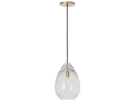 Visual Comfort Modern Alina 1-Light Natural Brass Mini Pendant