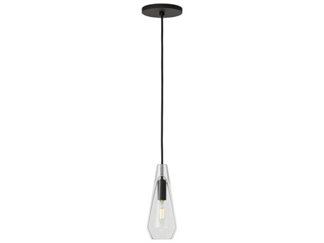 Visual Comfort Modern Lustra 1-Light Nightshade Black Mini Pendant