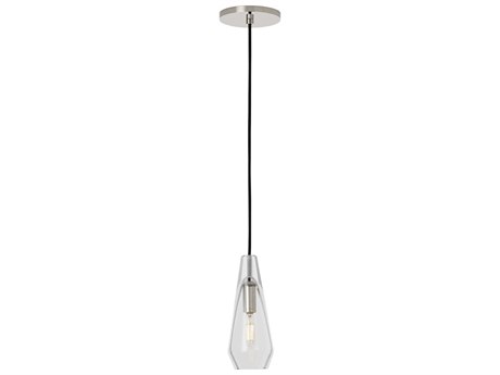 Visual Comfort Modern Lustra 1-Light Polished Nickel Mini Pendant