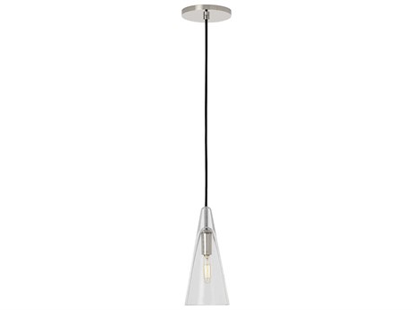 Visual Comfort Modern Selina 1-Light Polished Nickel Mini Pendant