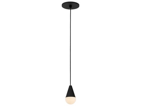 Visual Comfort Modern Cupola 1-Light Nightshade Black Mini Pendant
