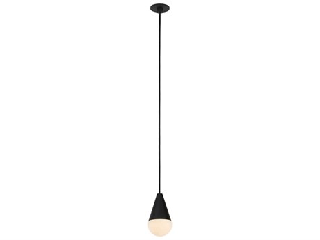 Visual Comfort Modern Cupola 1-Light Nightshade Black Mini Pendant