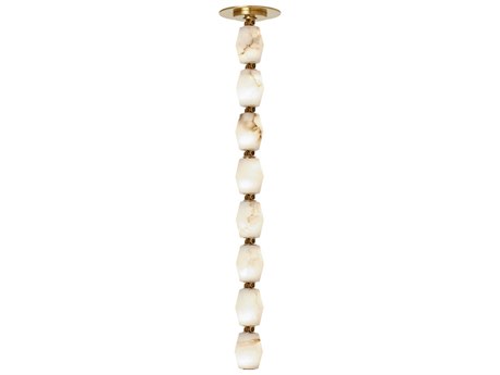 Visual Comfort Modern Collier 1-Light Hand Rubbed Antique Brass Linear Mini Pendant