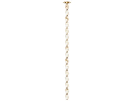Visual Comfort Modern Collier 1-Light Hand Rubbed Antique Brass Linear Mini Pendant