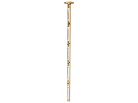 Visual Comfort Modern Catena 5-Light Hand Rubbed Antique Brass Linear Mini Pendant