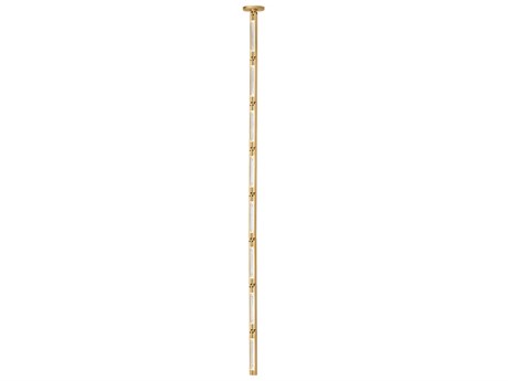 Visual Comfort Modern Catena 8-Light Hand Rubbed Antique Brass Linear Mini Pendant
