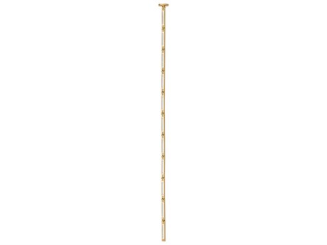 Visual Comfort Modern Catena 11-Light Hand Rubbed Antique Brass Linear Mini Pendant