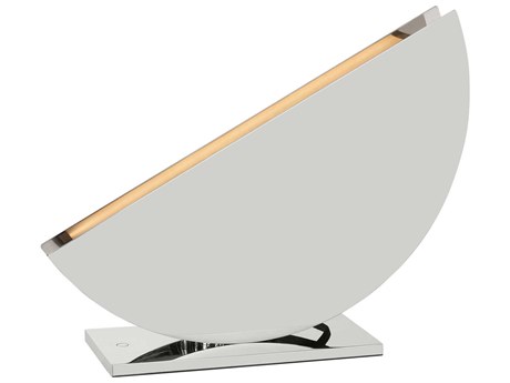 Visual Comfort Modern Bau Polished Nickel Table Lamp