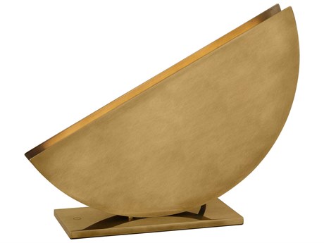 Visual Comfort Modern Bau Natural Brass Table Lamp