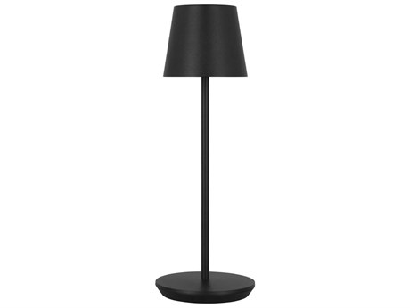 Visual Comfort Modern Nevis Black Table Lamp