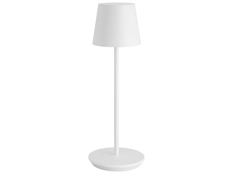 Visual Comfort Modern Nevis Matte White Table Lamp