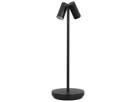 Visual Comfort Modern Doppia Black Table Lamp