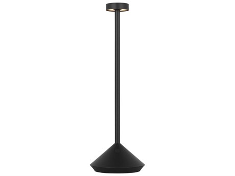 Visual Comfort Modern Moneta Black Table Lamp