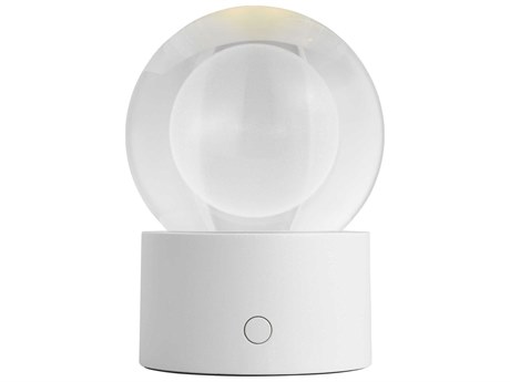 Visual Comfort Modern Mina Matte White Table Lamp