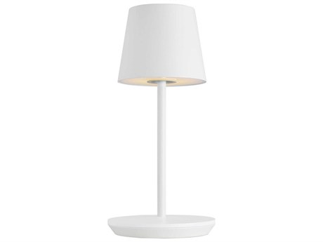Visual Comfort Modern Nevis Matte White Table Lamp