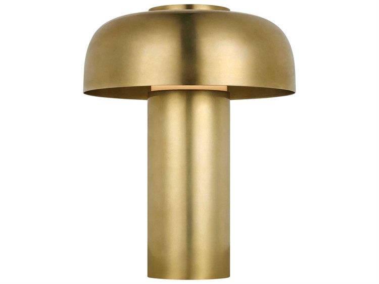 Visual Comfort Modern Louver 1-Light Outdoor Lamp Antique Brass 2
