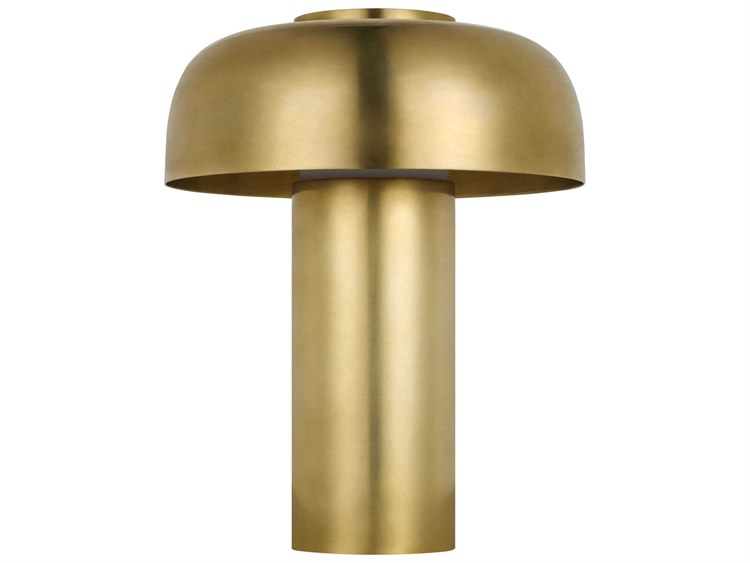 Visual Comfort Modern Louver 1-Light Outdoor Lamp Antique Brass 3