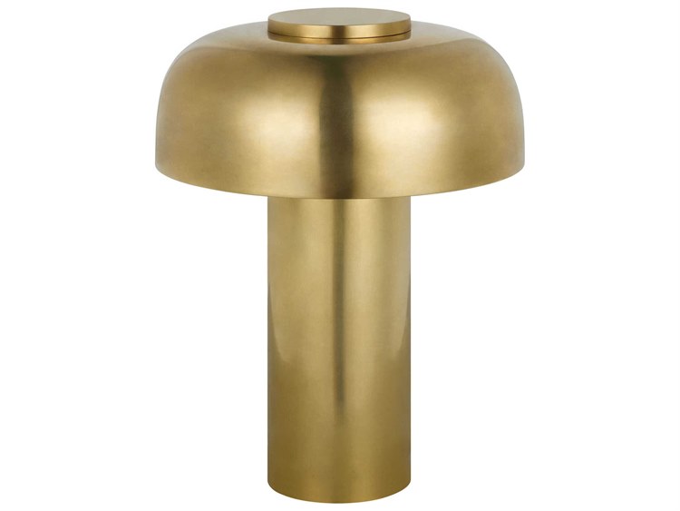 Visual Comfort Modern Louver 1-Light Outdoor Lamp Antique Brass 4