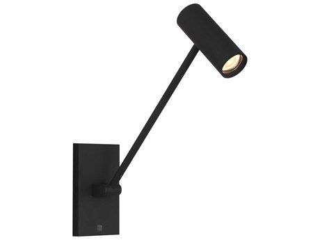 Visual Comfort Modern Ponte 1-Light Nightshade Black Swing Wall Sconce