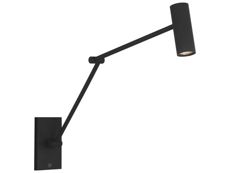 Visual Comfort Modern Ponte 1-Light Nightshade Black Swing Wall Sconce