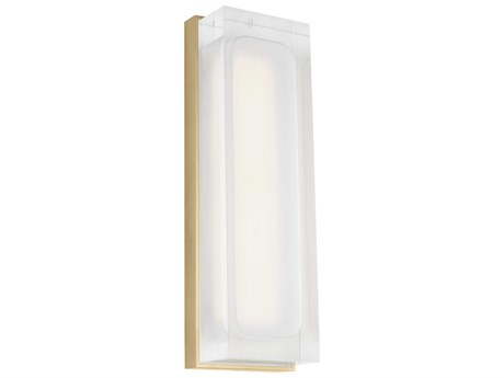 Visual Comfort Modern Milley 1-Light Natural Brass Wall Sconce