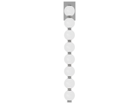 Visual Comfort Modern Perle 1-Light Polished Nickel Wall Sconce