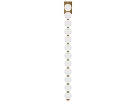 Visual Comfort Modern Perle 1-Light Natural Brass Wall Sconce