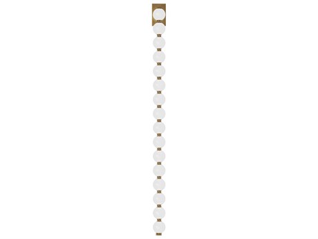 Visual Comfort Modern Perle 1-Light Natural Brass Wall Sconce