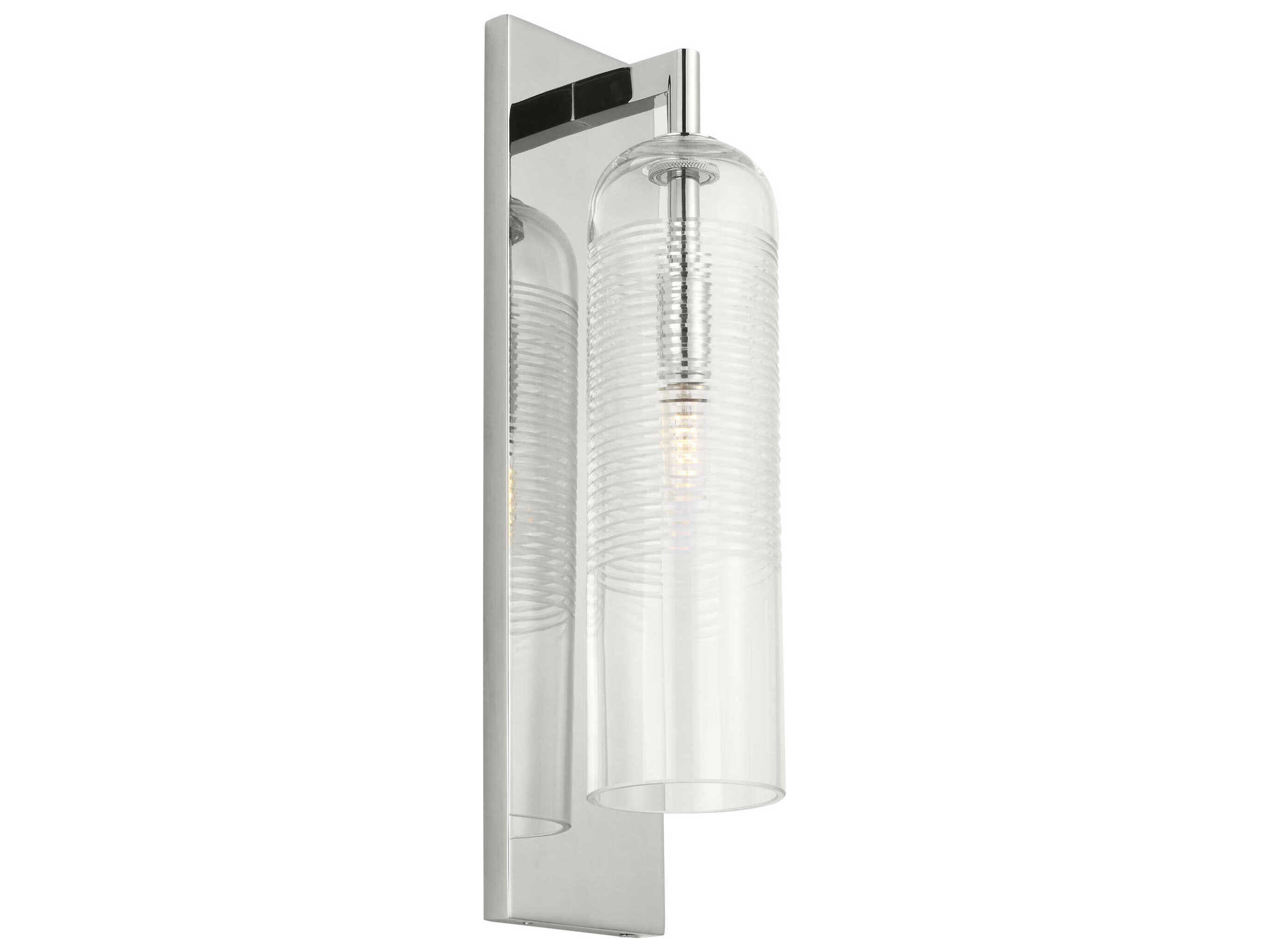 Visual Comfort Modern Collection SLWS642PNCG Sean Lavin Leano 1 Light 4.8 inch Polished Nickel Sconce Wall Light