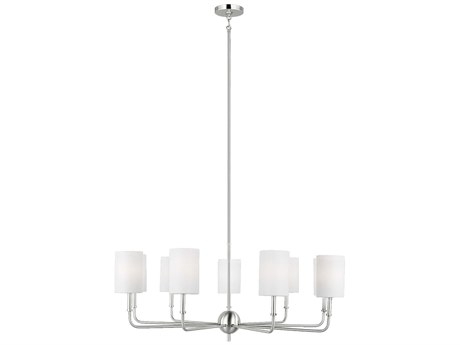 Visual Comfort Studio Foxdale 9-Light Brushed Nickel Candelabra Chandelier