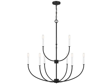 Visual Comfort Studio Greenwich 9-Light Midnight Black Candelabra Chandelier