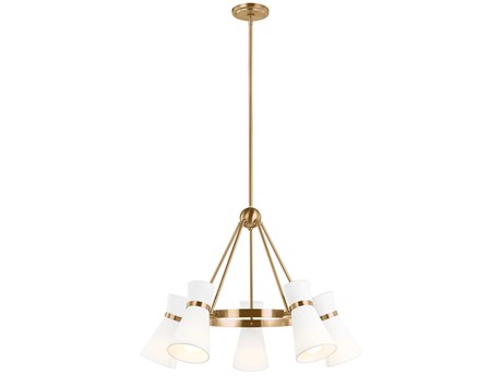 Visual Comfort Studio Clark 5-Light Satin Brass Chandelier