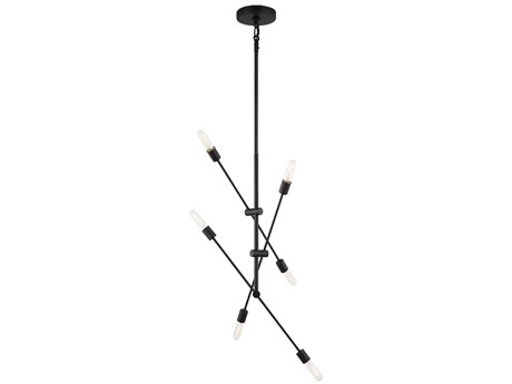 Visual Comfort Studio Axis 6-Light Midnight Black Chandelier