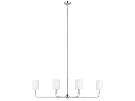 Visual Comfort Studio Foxdale 6-Light Brushed Nickel Island Pendant