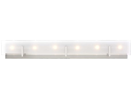 Visual Comfort Studio Syll 6-Light Brushed Nickel Vanity Light