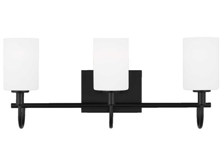 Visual Comfort Studio Oak Moore 3-Light Midnight Black Vanity Light