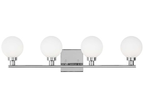 Visual Comfort Studio Clybourn 4-Light Chrome Vanity Light