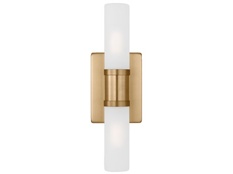 Visual Comfort Studio Keaton 2-Light Satin Brass Vanity Light