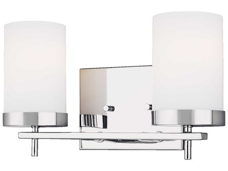 Visual Comfort Studio Zire 2-Light Chrome Vanity Light