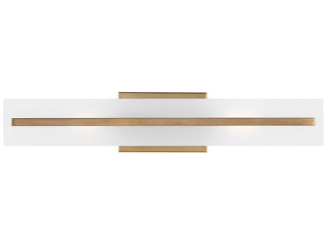 Visual Comfort Studio Dex 2-Light Satin Brass Vanity Light