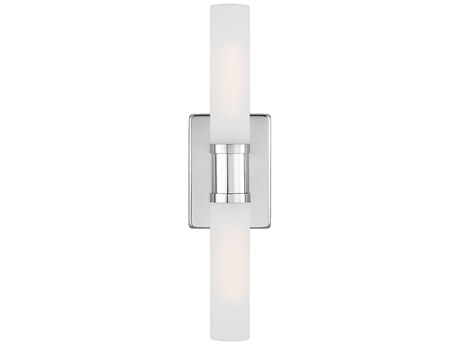 Visual Comfort Studio Keaton 2-Light Chrome Vanity Light