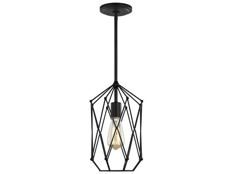 Visual Comfort Studio Zarra 1-Light Midnight Black Geometric Mini Pendant