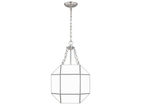 Visual Comfort Studio Morrison 3-Light Brushed Nickel Lantern Pendant