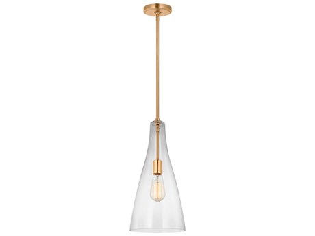 Visual Comfort Studio Arilda 1-Light Satin Brass Mini Pendant