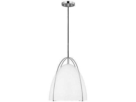 Visual Comfort Studio Norman 1-Light Chrome Pendant