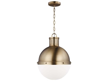 Visual Comfort Studio Hanks 1-Light Satin Brass Globe Pendant