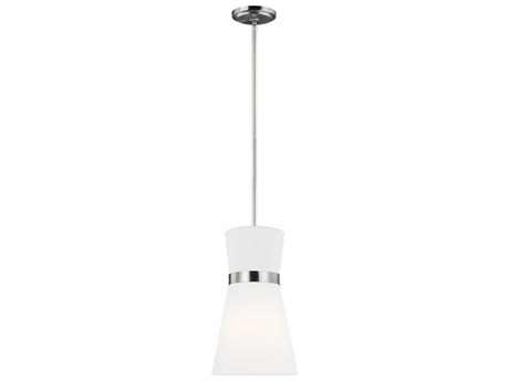 Visual Comfort Studio Clark 1-Light Brushed Nickel Mini Pendant