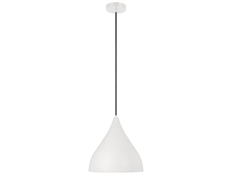 Visual Comfort Studio Oden 1-Light Matte White Pendant