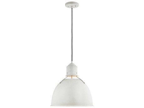 Visual Comfort Studio Huey 1-Light Antique White Dome Pendant